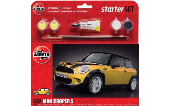 Picture of 1/32 Mini Cooper S Car Large Starter Set w/paint & glue