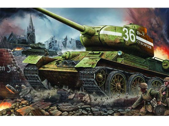 Picture of T-34/85 Model 1944 Factory 183, 1/16 by Trumpeter, Model Vehicle