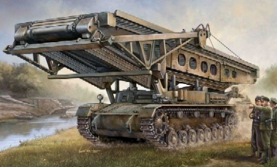 Picture of German Bridgelayer Panzer IVB, 1/35 by Trumpeter, Model Vehicle