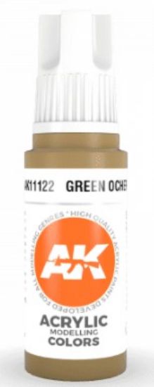 Picture of Green Ocher Acrylic Paint 17ml Bottle