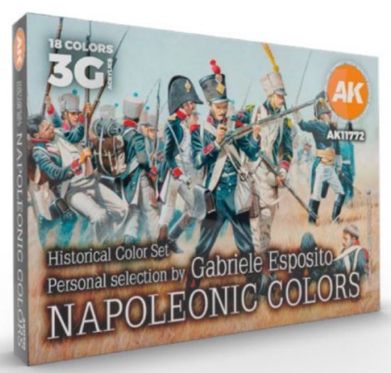 Picture of Historical Napoleonic Figures Acrylic Paint Set (18 Colors) 17ml Bottles