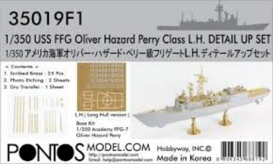 Picture of USS Oliver Hazard Perry Class Detail Set for ACY -- Plastic Model Ship Accessory -- 1/350 -- #350191