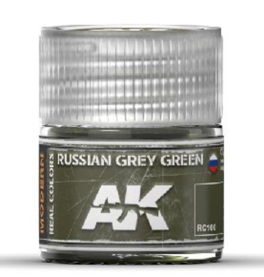 Picture of Real Colors: Russian Grey Green Acrylic Lacquer Paint 10ml Bottle
