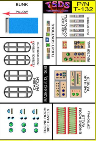 Picture of 1/60 Vintage Flying Sub Decal Set for Aurora/Monogram