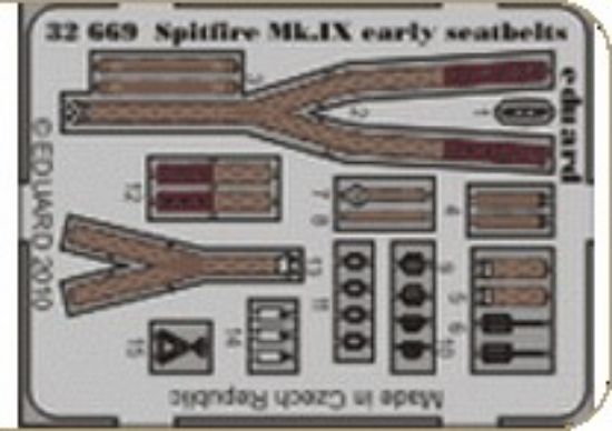 Picture of Spitfire MK IX Early Seatbelts for Tam (Painted) 1-32 Eduard