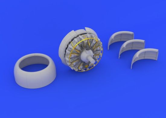 Picture of 1/32 Aircraft- B17G Engine #3 for HKM (Photo-Etch & Resin)