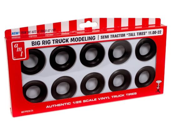 Picture of 1/25 Semi Tractor Truck 11.00-22 Tall Tires Pack (10)
