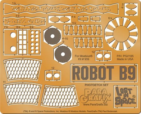 Picture of 1/6 LiS: Robot B9 Photo-Etch Set for MOE