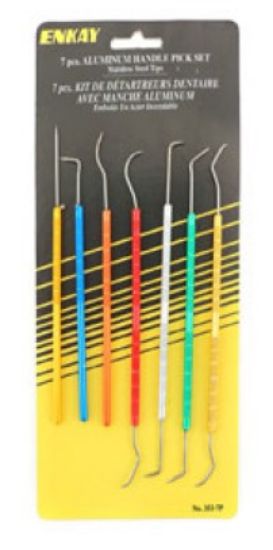 Picture of 7pc Assorted Stainless Steel Dental/Putty Pick Set (Cd)
