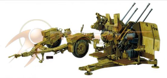 Picture of AFV Club German 2cm Flak 38 Anti-Aircraft Gun w/Tow Trailer --