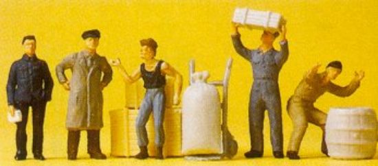 Picture of Model Figures - Warehouse staff-H0-Preiser PR14147