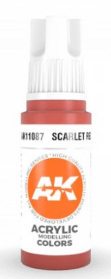 Picture of Scarlet Red Acrylic Paint 17ml Bottle
