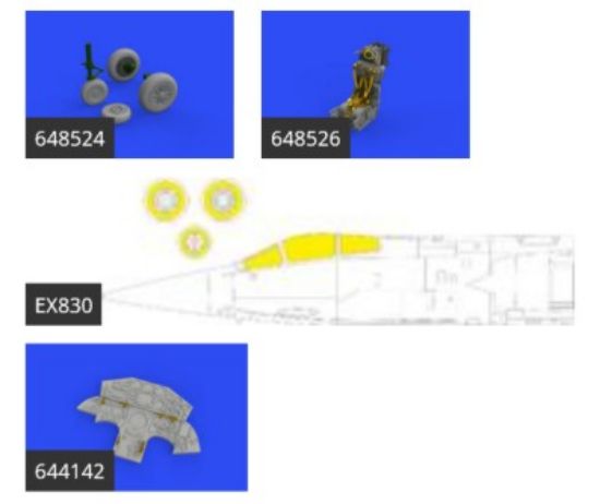 Picture of 1/48 Aircraft- F104 ASA/M LooKplus for KIN (Photo-Etch & Resin)