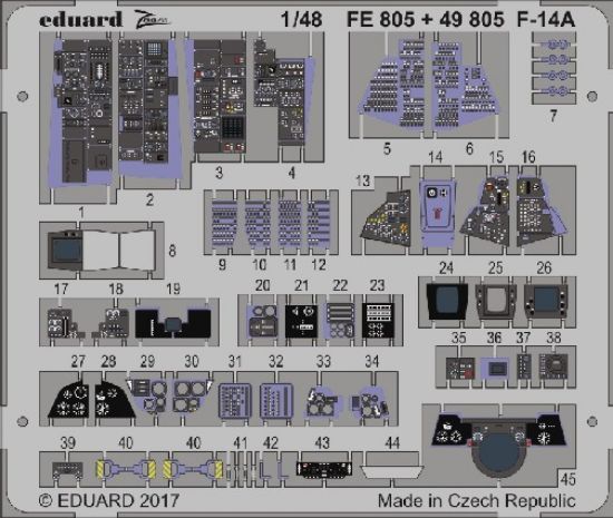 Picture of 1/48 Aircraft- F14A Interior for TAM (Painted)