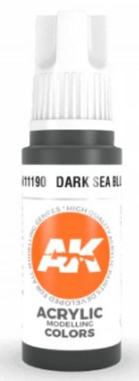 Picture of Dark Sea Blue Acrylic Paint 17ml Bottle