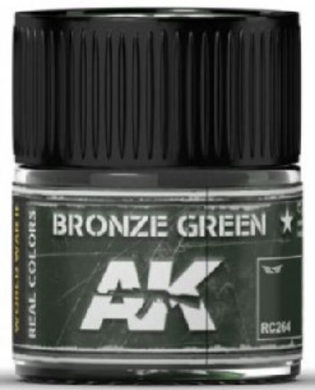 Picture of Real Colors: Bronze Green Acrylic Lacquer Paint 10ml Bottle