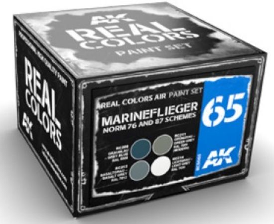 Picture of Real Colors: Marineflieger Norm 76/87 Schemes Acrylic Lacquer Paint Set (4) 10ml Bottles(D)