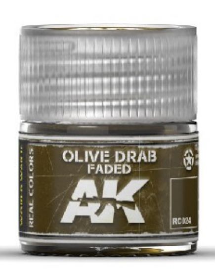 Picture of Real Colors: Olive Drab Faded Acrylic Lacquer Paint 10ml Bottle