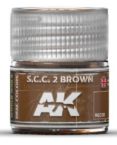 Picture of Real Colors: SCC 2 Brown Acrylic Lacquer Paint 10ml Bottle