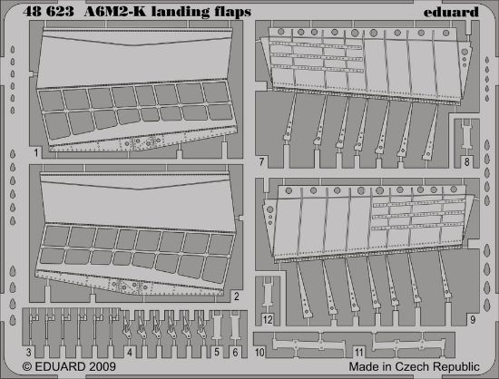 Picture of Mitsubishi A6M2-K Landing Flaps (designed to Be Assemble