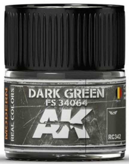 Picture of Real Colors: Dark Green FS34064 Acrylic Lacquer Paint 10ml Bottle