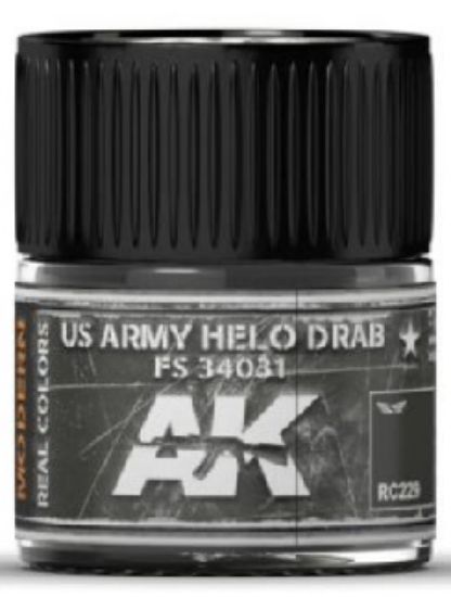 Picture of Real Colors: US Army Helo Drab FS34031 Acrylic Lacquer Paint 10ml Bottle