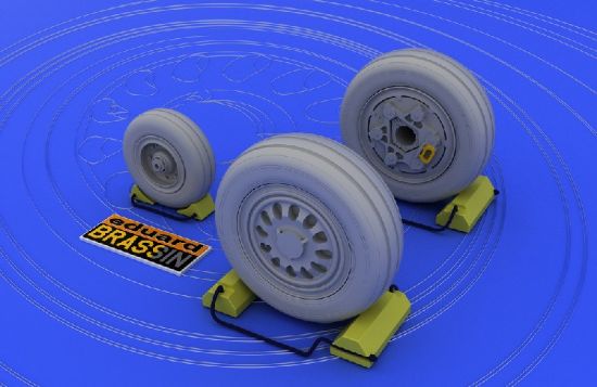 Picture of Eduard Brassin 1:48 - F-16 Late Wheels (Kinetic) - EDB648011