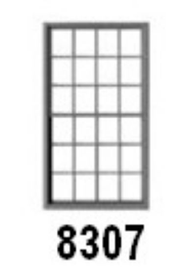 Picture of HO 12/12 Dbl Hung Masonry Window w/Glazing & Shades 48"w x 86"h (12) (D)