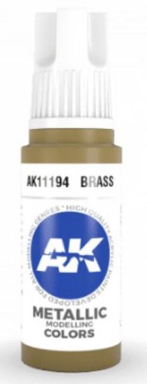 Picture of Brass Metallic Acrylic Paint 17ml Bottle