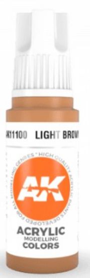 Picture of Light Brown Acrylic Paint 17ml Bottle