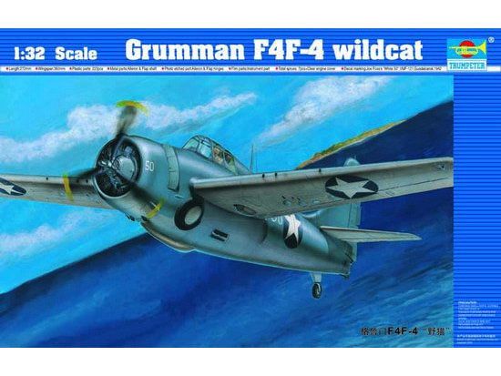 Picture of Trumpeter 02223 Grumman F4F-4 Wildcat Joe Foss 1/32 Scale Plastic Model Kit