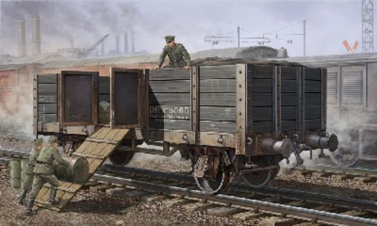 Picture of Trumpeter 1/35 WWII German Army Gondola High Sides Rail Car