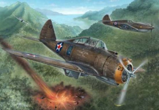 Picture of P35A Philippine Defender Aircraft -- Plastic Model Airplane Kit -- 1/72 Scale -- #72237