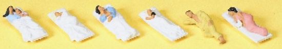 Picture of Preiser Figures Preiser 10300 Passengers on Beds for sleeping-Car