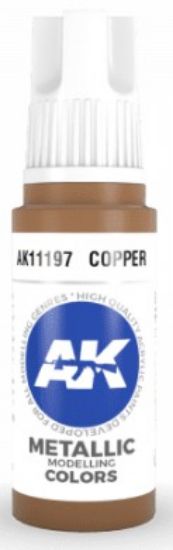Picture of Copper Metallic Acrylic Paint 17ml Bottle