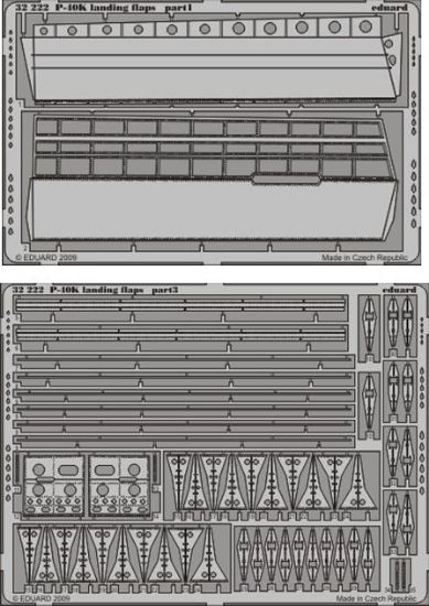 Picture of Curtiss P-40K Landing Flaps (designed to Be Assembled Wi