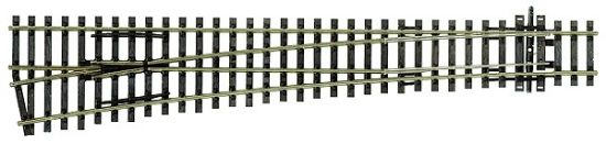 Picture of HO Code 100 Large Left Hand Turnout (60" Radius)