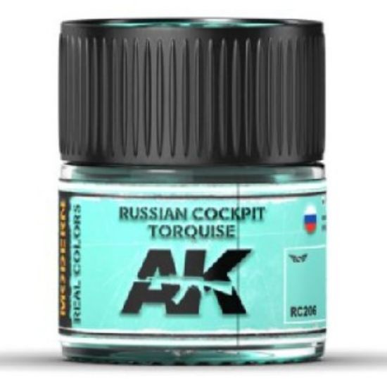Picture of Real Colors: Russian Cockpit Turquoise Acrylic Lacquer Paint 10ml Bottle