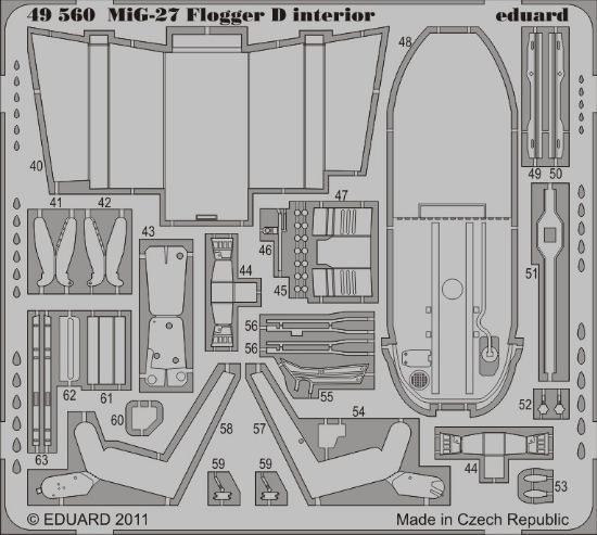 Picture of Mikoyan MiG-27 Flogger D Interior (self adhesive) (desig