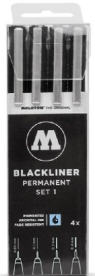 Picture of Blackliner Pen 4pc Set #1 (.05, .1, .2, .4mm) 