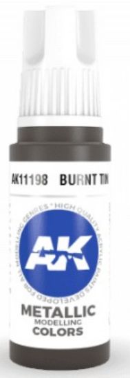 Picture of Burnt Tin Metallic Acrylic Paint 17ml Bottle