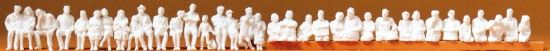 Picture of Preiser kg Unpainted Figure Set - Seated Passengers -- Model 16349