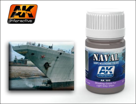 Picture of Light Grey Ships Streaking Grime Enamel Paint 35ml Bottle