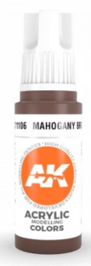 Picture of Mahogany Brown Acrylic Paint 17ml Bottle