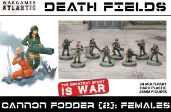 Picture of 28mm Death Fields: Cannon Fodder Females (24)