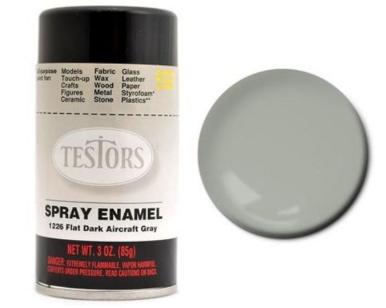 Picture of 3oz. Spray Finishing Enamel Flat Dark Aircraft Grey