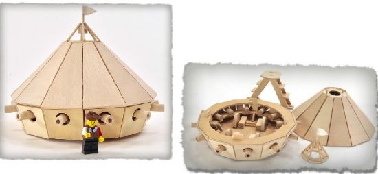 Picture of Leonardo DaVinci 15th Century Armored Tank Wooden Kit