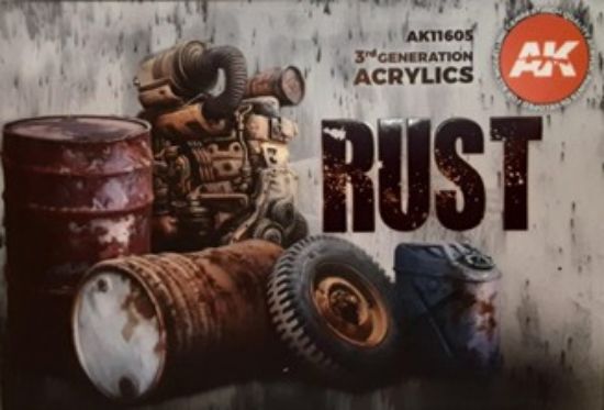 Picture of Rust Acrylic Paint Set (6 Colors) 17ml Bottles