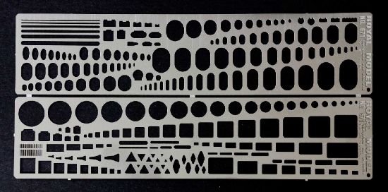 Picture of Scribing Template Stencils Set for All Scales (Photo-Etch)