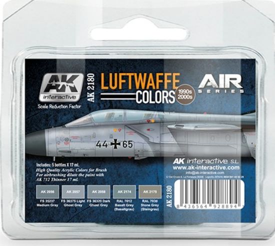 Picture of Air Series: Luftwaffe 1990s-2000s Acrylic Paint Set (5 Colors) 17ml Bottles (D)